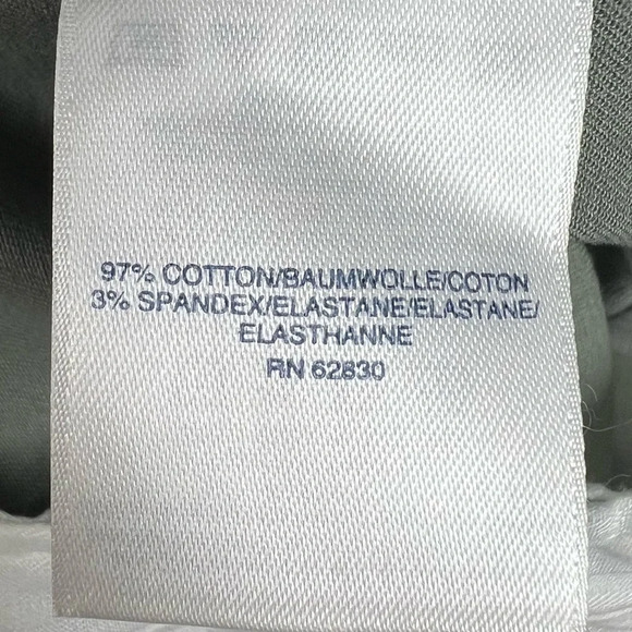 LAND’S END Mid-Rise Flat Front Chino Shorts Olive Green Plus Size 16 - Picture 5 of 5